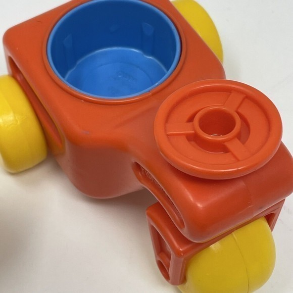 Vintage Fisher‎ Price Little People Chunky 1974 Boy Yellow 3” 1984 Motorcycle - Picture 10 of 11